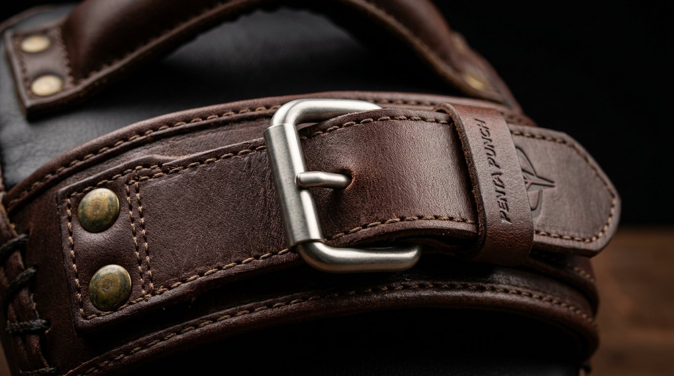 Thai pads reinforced stitching handles and leather straps